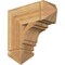 Ekena Millwork Merced Arts & Crafts Rough Sawn Bracket, Western Red Cedar, 6"W x 18"D x 18"H BKT06X18X18MRC03RWR - alternate 1